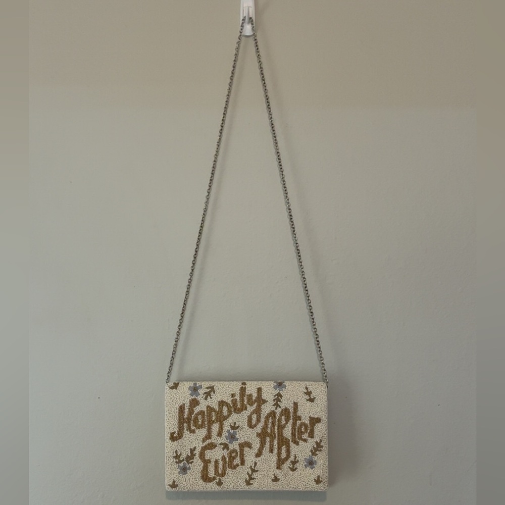 Beaded Clutch with Chain Strap